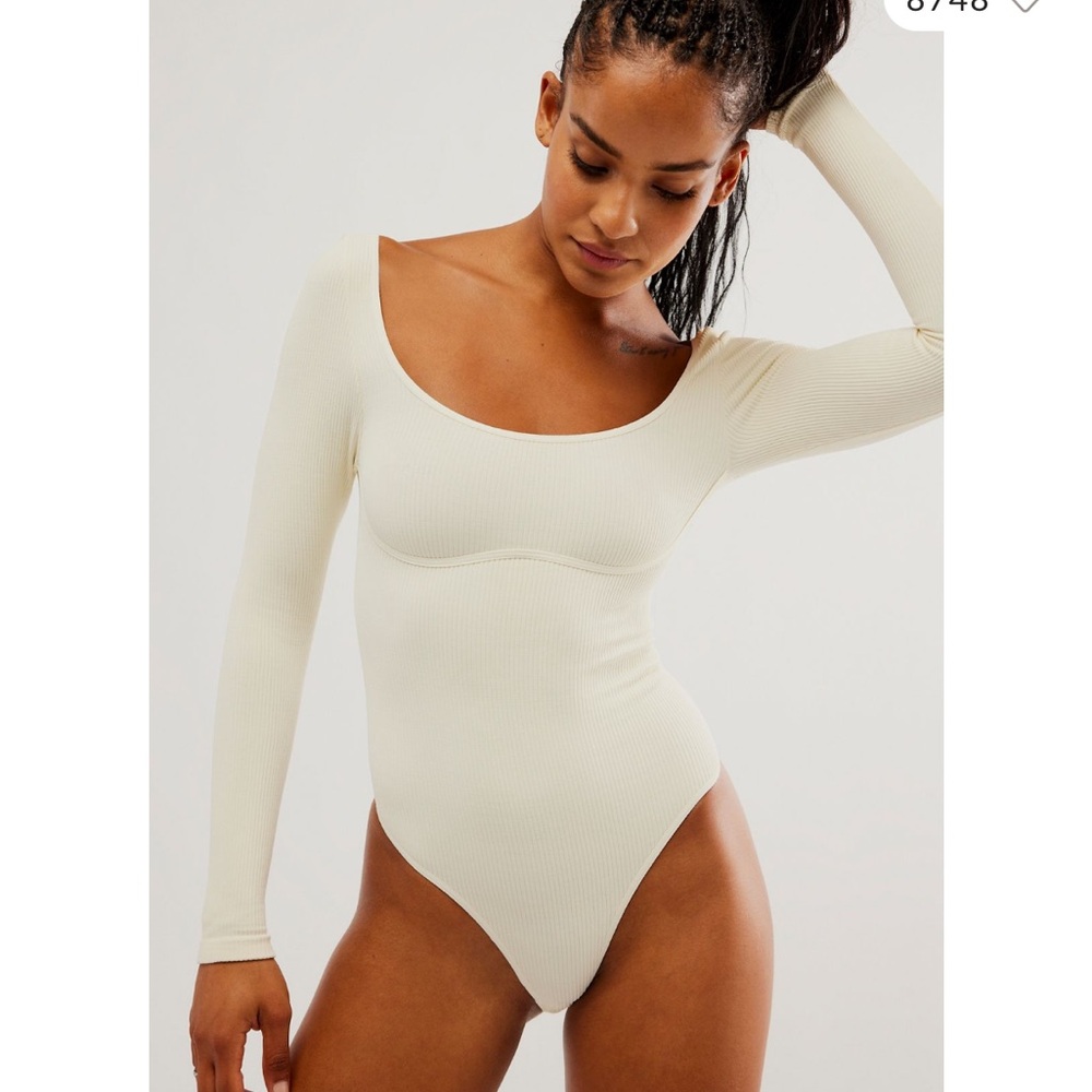 Free People Intimately Meg Seamless long Sleeve Body Suit